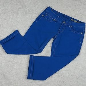 Miss Me jeans True Blue Five Pocket Cuffed Capri NWOT